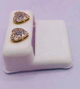 Genuine 10KT Gold & 0.25 CTW Diamond earrings