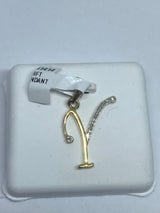 Genuine 10kt Gold & 0.73CTW Diamond Letter Charm