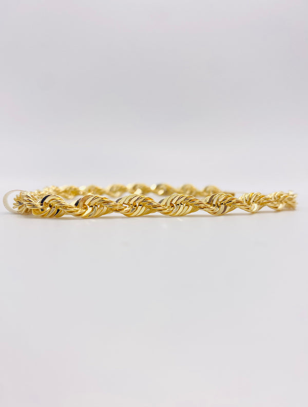 Real 10KT Gold Men Bracelet 8 inches