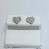 Real 10KT Gold & 0.33CTW Diamond Earrings