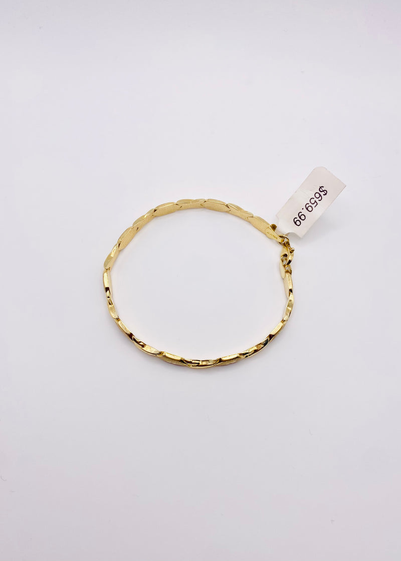 Real 10KT Gold Ladies Bracelet 7.5 inches