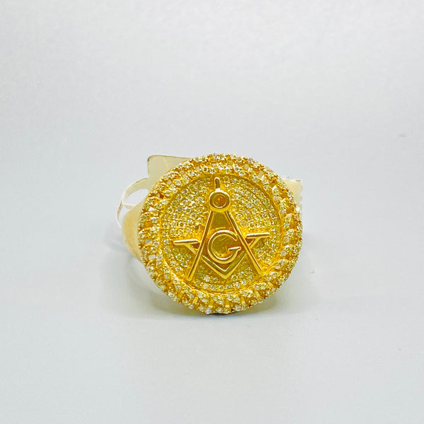 10kt Gold Diamond Star Men’s Ring of 0.52 CTW