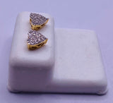 Genuine 10KT Gold 0.25 CTW Diamond Earrings