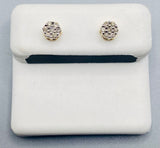 Genuine 10KT Gold & 0.15CTW Diamond Earrings