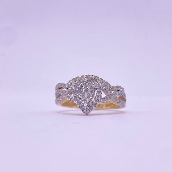 10kt Gold Diamond Women’s Ring Bridal Set of 0.50 ctw