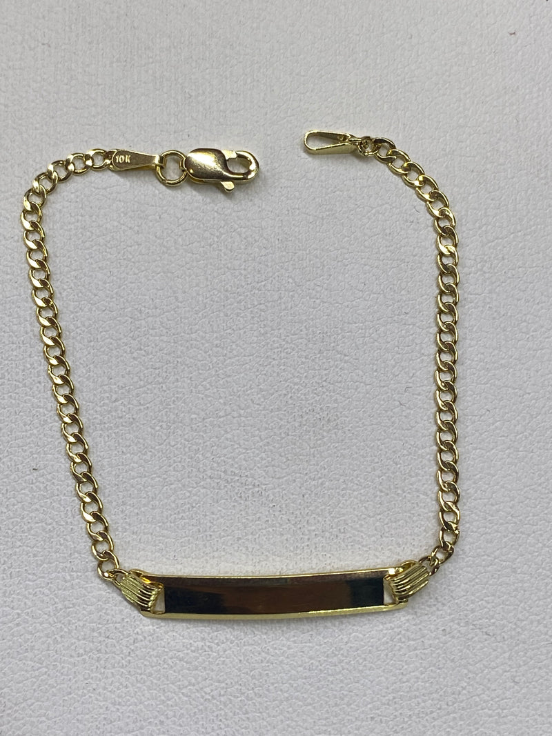 10KT GOLD KID ID BRACELET BABY “Free Engraving”