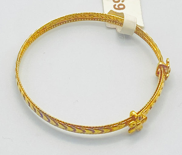 10 KT Gold Baby Bangles