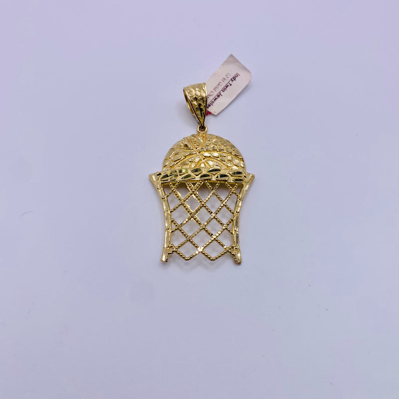 Real 10KT Gold BasketBall Charm