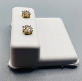 Genuine 10KT Gold & 0.13 CTW Diamond Earrings