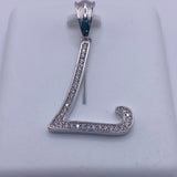 925 Sterling Silver Letter “L” Charm