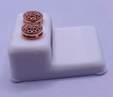 Genuine 10KT Rose Gold 0.20 CTW Diamond Earrings