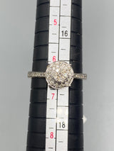 Genuine 18kt White Diamond Women’s Ring of 0.33 CTW