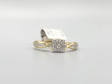 Genuine 10kt Gold Diamond Women’s Ring of 0.10 CTW