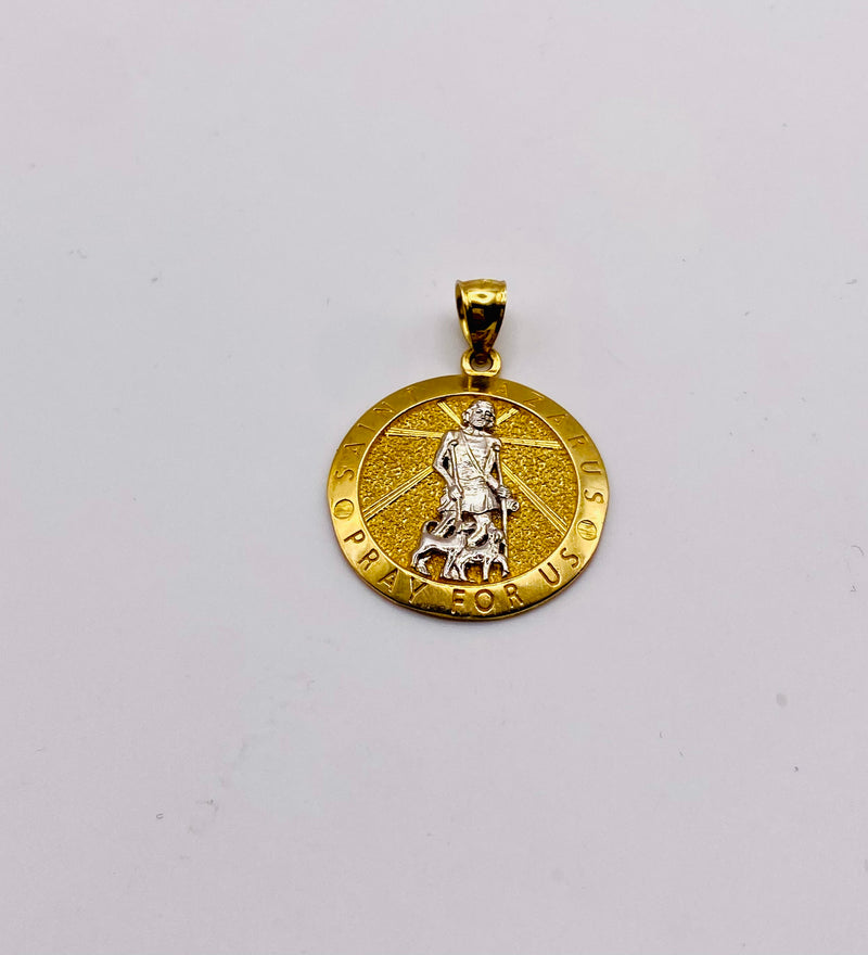 Real 10KT Gold ‘SAINT LAZARUS’ Charm