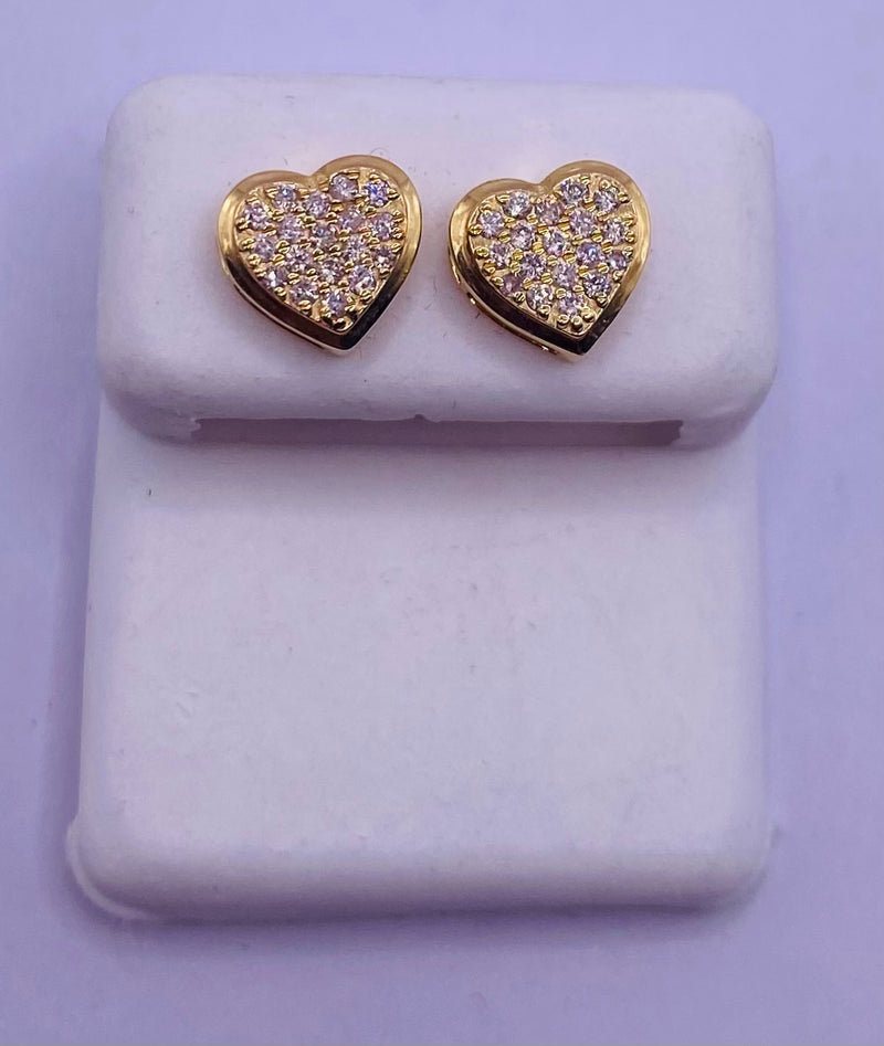 Genuine 10KT Gold 0.26 CTW Diamond Earrings