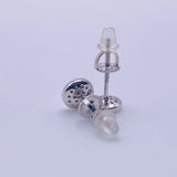 Real 925 Sterling Silver Moissanite 0.25 CTW Stud Earrings