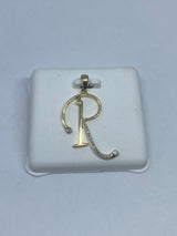 Genuine 10kt Gold & 0.73CTW Diamond Letter Charm