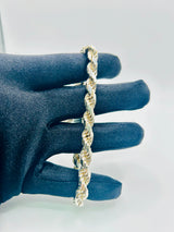 Real 925 Sterling Silver Rope Bracelet