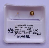 Genuine 10KT Gold  0.1 CTW Diamond Earrings