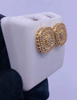 Genuine 10KT Gold 0.69 CTW Diamond Earrings