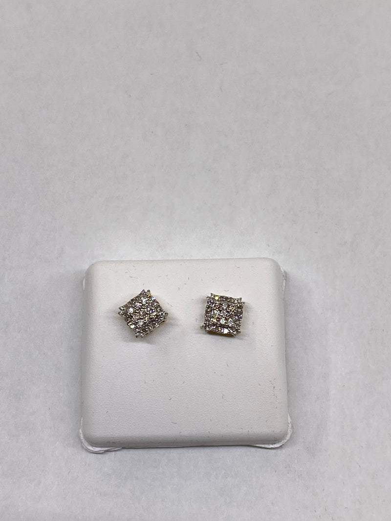 Genuine 10kt Gold & 0.3 CTW Diamond Earrings