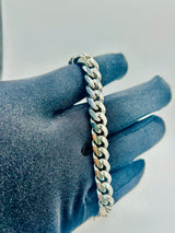 Real 925 Sterling Silver Cuban Bracelet