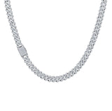 925 Silver 8mm Moissanite Cuban 18/20/22 inch Chains IJ992451