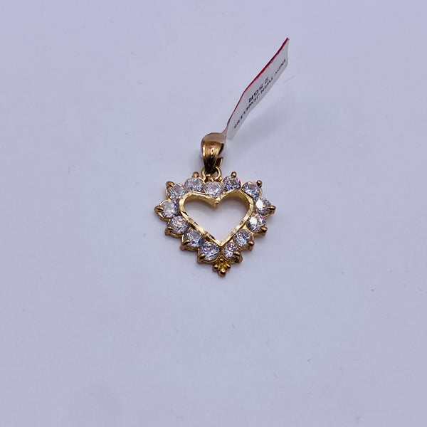 Real 10KT Gold Heart Charm