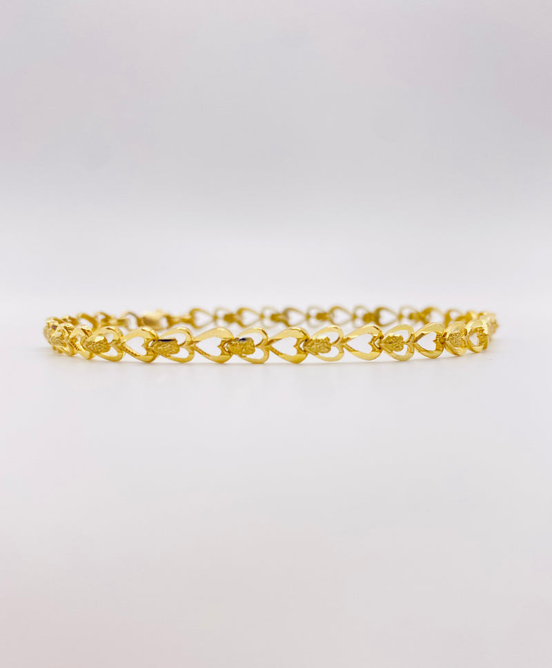 Real 10KT Gold Ladies Bracelet 7.5 inches