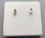 Genuine 10KT Gold & 0.09 CTW Diamond Earrings