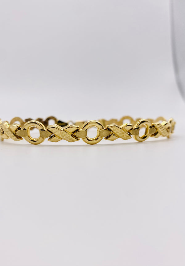 Real 10KT Gold Ladies Bracelet 7.5 inches