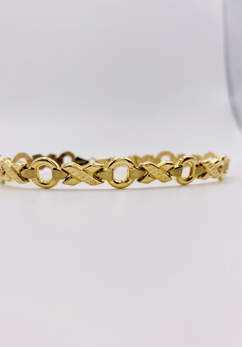 Real 10KT Gold Ladies Bracelet 7.5 inches