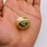 Real 10kt Gold Globe World Map Vintage Men’s Ring