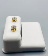 Genuine 10KT Gold & 0.15CTW Diamond Earrings