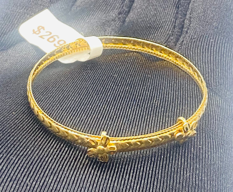 10 KT Gold Baby Bangles