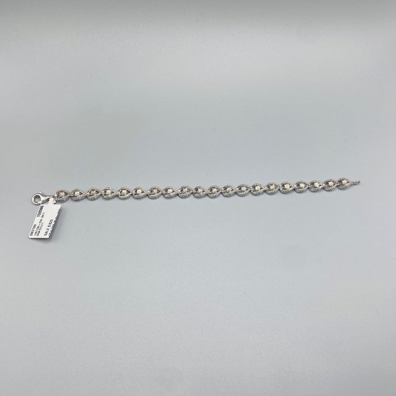 925 Sterling Silver with Diamond 0.25CTW 7 inches