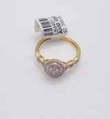 Real 10KT Gold & 0.33CTW Diamond Ladies Ring