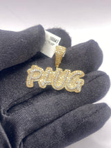 Real 10KT Gold with 0.75 CTW Diamond “PLUG” Charm