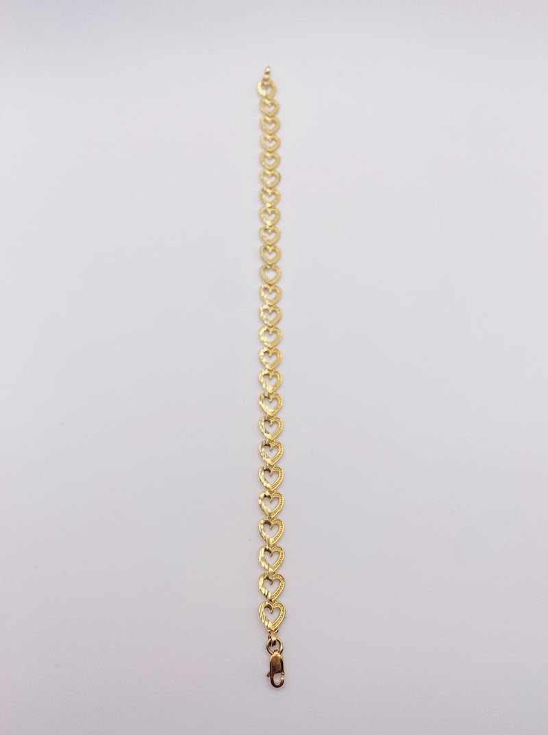 Real 10KT Gold Ladies Bracelet 7 Inches