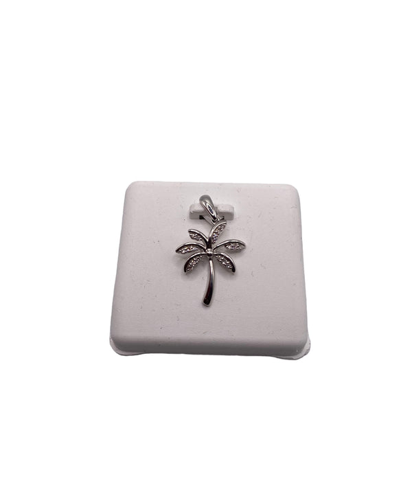 1/12 CTW 925 Sterling Silver Diamond Charm