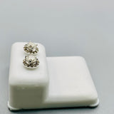 Genuine 10KT Gold 0.58 CTW Round Diamond Earrings