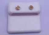 Genuine 14 KT Gold 0.49 CTW Diamond Earrings