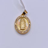 Real 10KT Gold 2in1 Jesus and Mary Charm