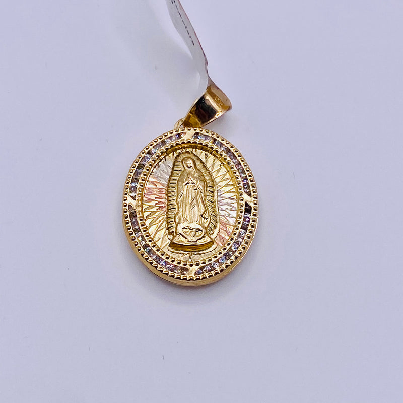 Real 10KT Gold 2in1 Jesus and Mary Charm