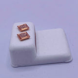 Genuine 10KT Rose Gold 0.08 CTW  Diamond Earrings