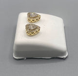 Genuine 10 KT Gold Diamond Earrings 0.5 CTW