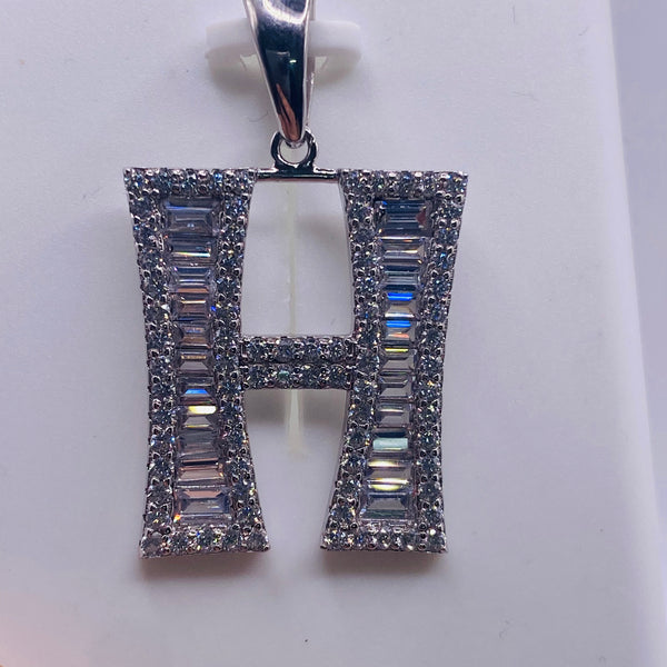 925 Sterling Silver Letter “H” Charm