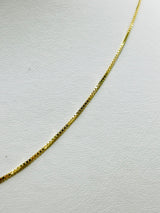 Real 10KT Gold 2mm Box Fancy chain