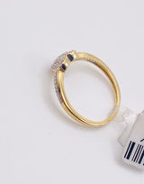 Real 10KT Gold & 0.15CTW Diamond HEART Ladies Ring