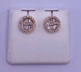 Genuine 10KT Gold 0.75 CTW Diamond Earrings